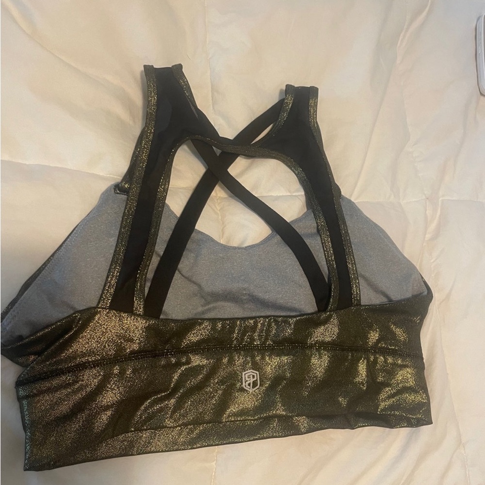 Born primitive gold digger velcro nursing sports bra CrossFit